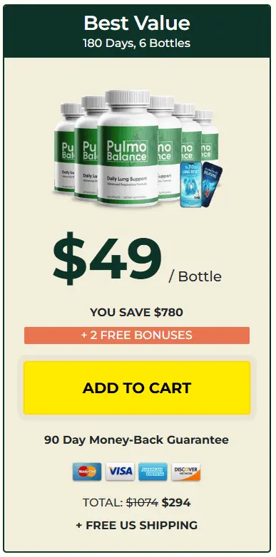 pulmo balance 6 bottles price